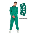 Squid Game Teilnehmer Trainingsanzug Grün Mit 5 Abzeichen Unisex Kostüm