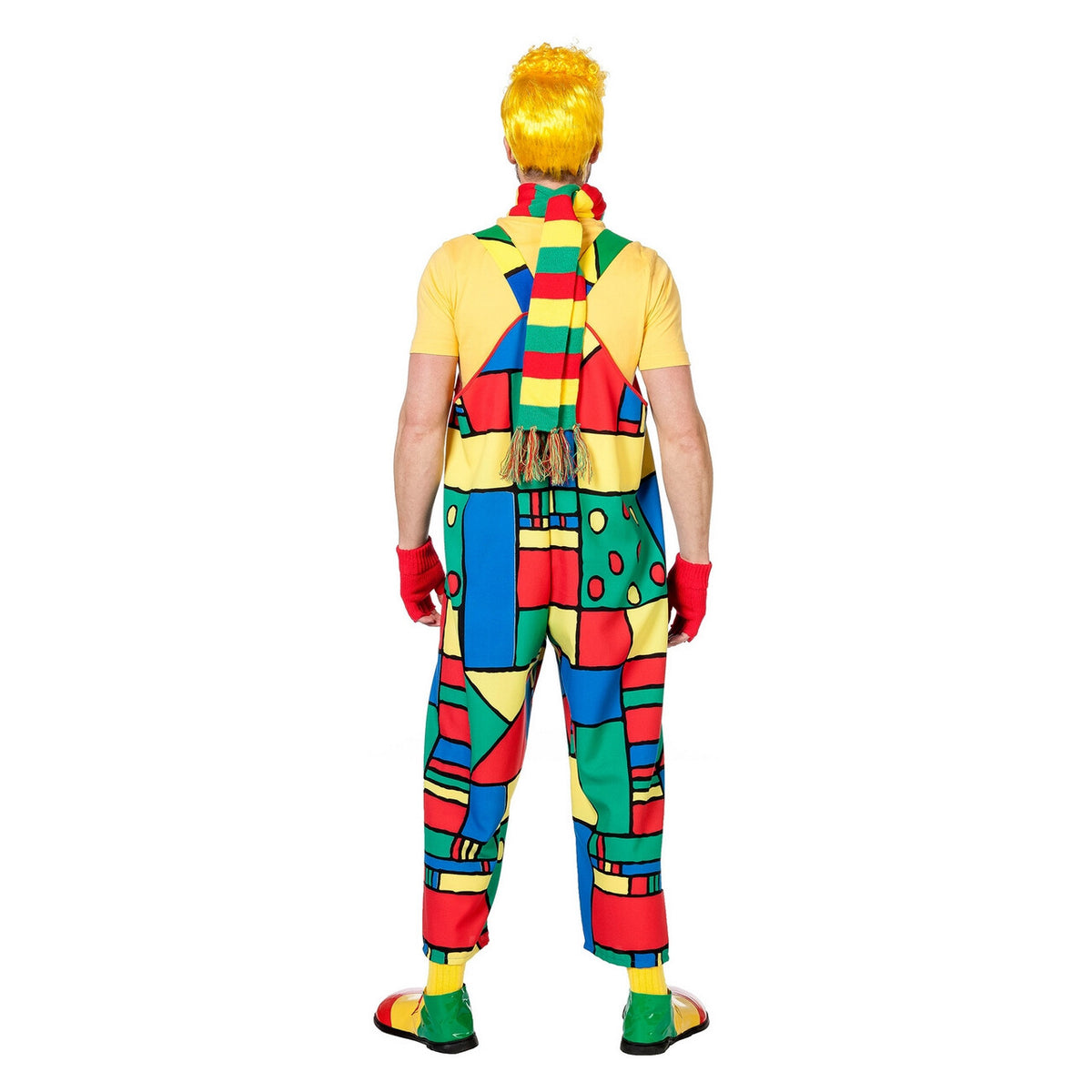 Op deze afbeelding zie je een Kostuums, van het merk Wilbers. Carnaval Boogiewoogie Latzhose Mondriaan Man Kostuum