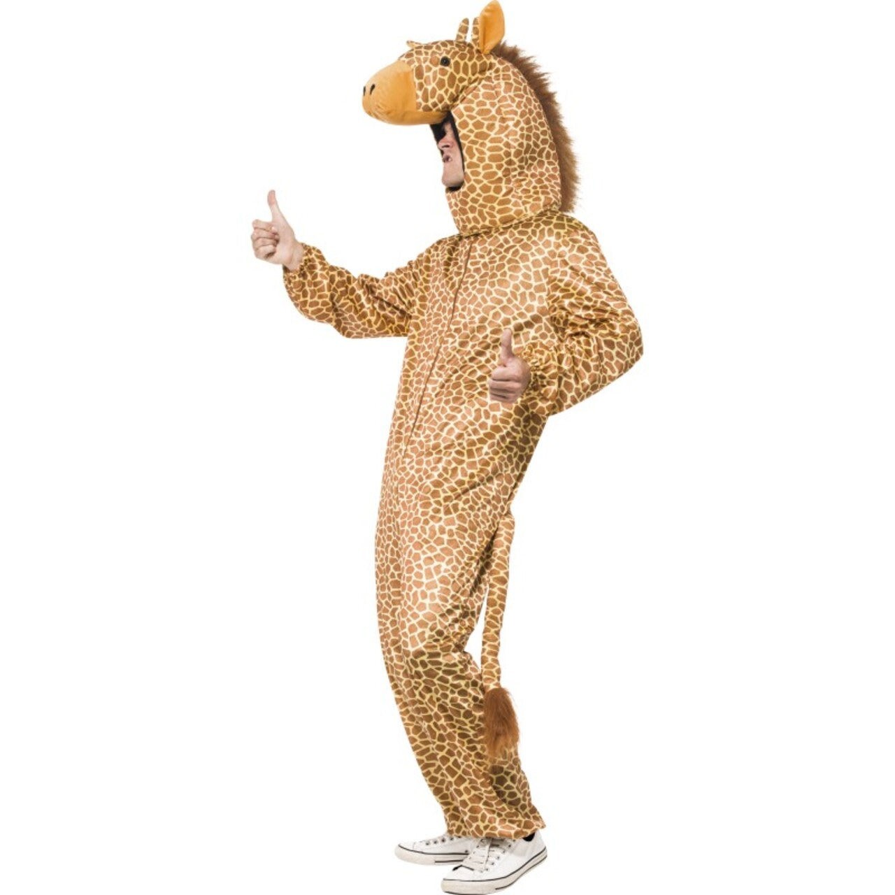 Op deze afbeelding zie je een Kostuums, van het merk Smiffy's. Over The Top Giraffe Man Kostuum