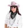 Glam Cowgirl Bandana Schwarz Mit Strass Fransen
