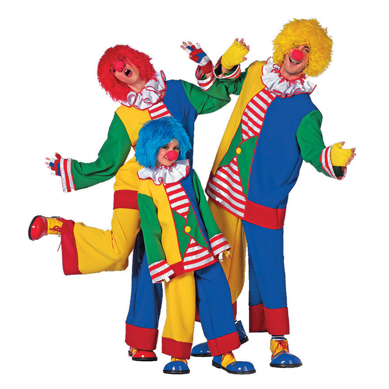Op deze afbeelding zie je een Kostuums, van het merk Wilbers. Clown De Kindervriend Man Kostuum