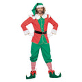 Englischer Weihnachtswichtel Rot-Grün Mit Mütze Herrenkostüm