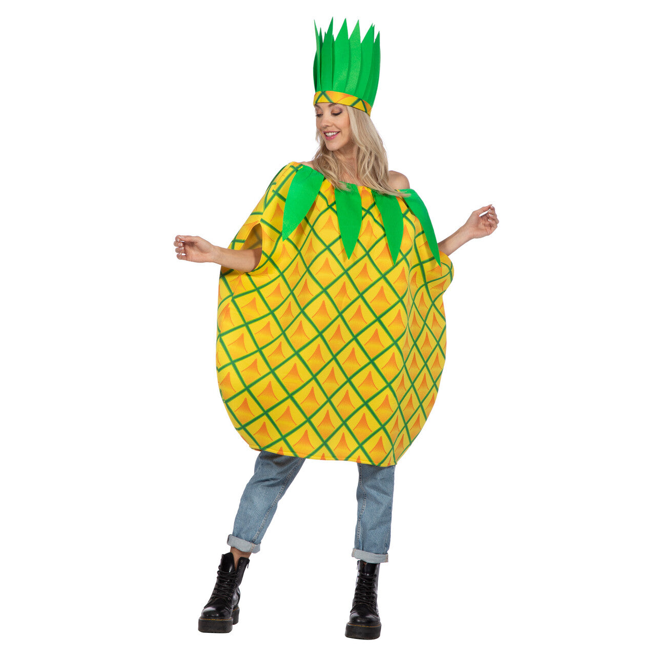 Op deze afbeelding zie je een Kostuums, van het merk Wilbers. Ananas All Night Tuniek Kostuum
