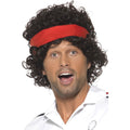 80er Tennisspieler Perücke Mit Stirnbandmann