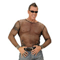 Schwarzes Netzshirt Herren