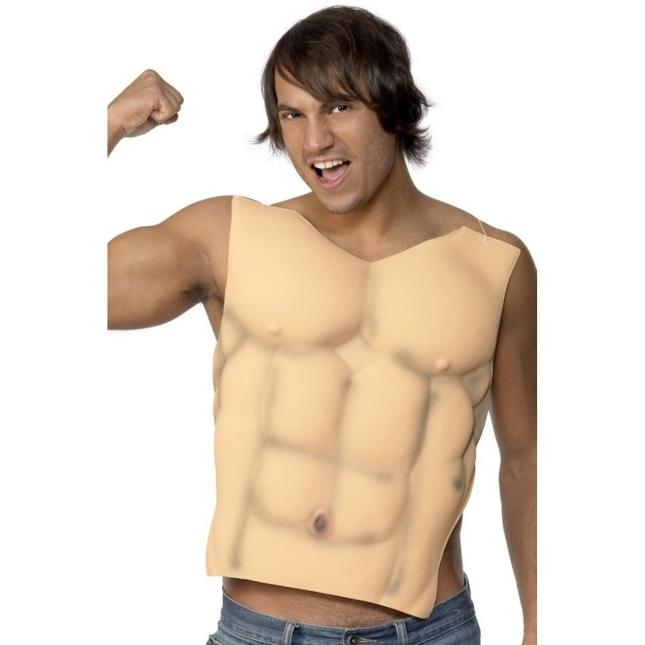 Op deze afbeelding zie je een Accessoires, van het merk Smiffy's. Borstspieren En Sixpack