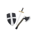 Schwarzer Kreuzritter-Set Erwachsene