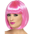 Lange Bob Perücke Rosa