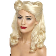 Op deze afbeelding zie je een Accessoires, van het merk Smiffy's. 40s Pin Up Pruik Blond