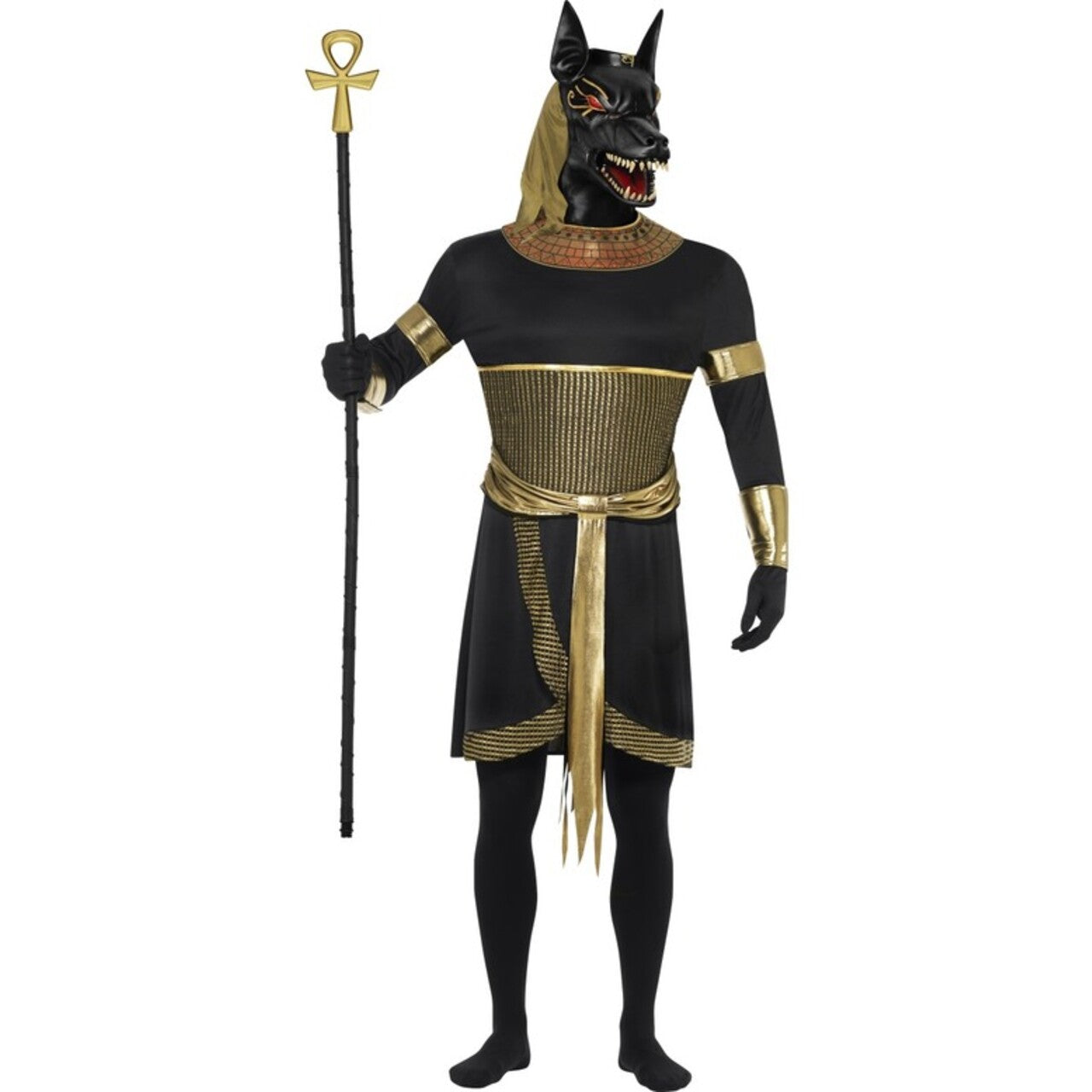 Op deze afbeelding zie je een Kostuums, van het merk Smiffy's. Mythische Egyptische God Annubis De Jackhals Kostuum Man