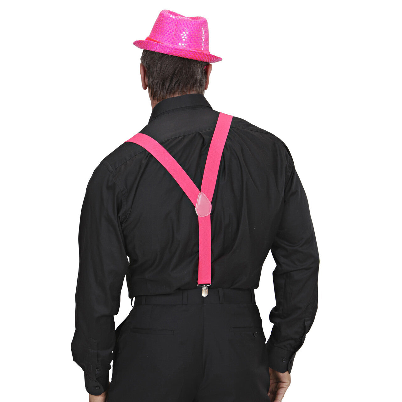 Op deze afbeelding zie je een Accessoires, van het merk Widmann. Bretels Roze