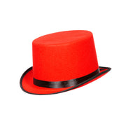 Op deze afbeelding zie je een Accessoires, van het merk Wilbers. Rode Hoge Classy Hoed