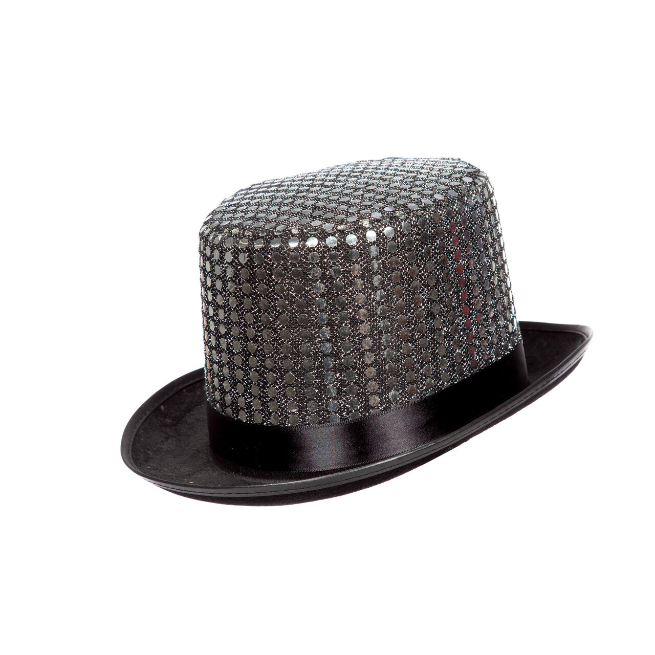 Op deze afbeelding zie je een Accessoires, van het merk Wilbers. Hoge Hoed Silver Glam Party