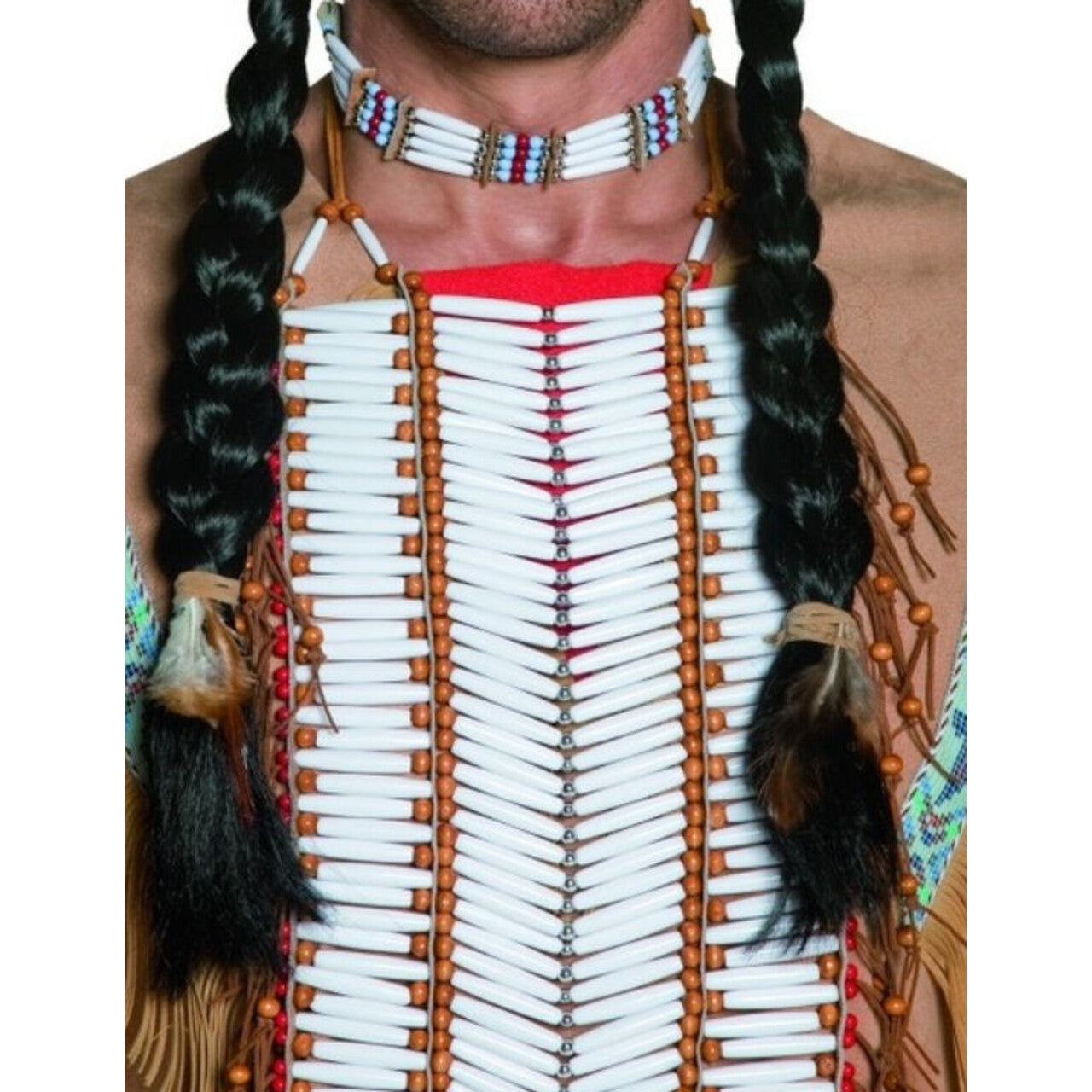 Op deze afbeelding zie je een Accessoires, van het merk Smiffy's. Western Authentieke Indiaanse Borstplaat Volwassen