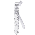 Glitzernde Silber-Pailletten Krawatte