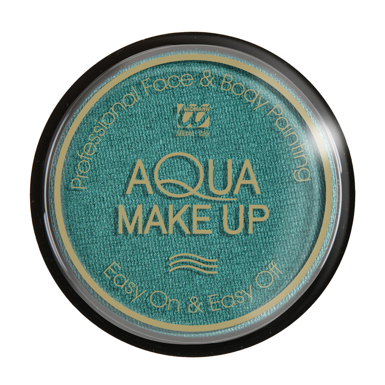Op deze afbeelding zie je een Accessoires, van het merk Widmann. Aqua Make-Up Metallic Groen 15 Gram