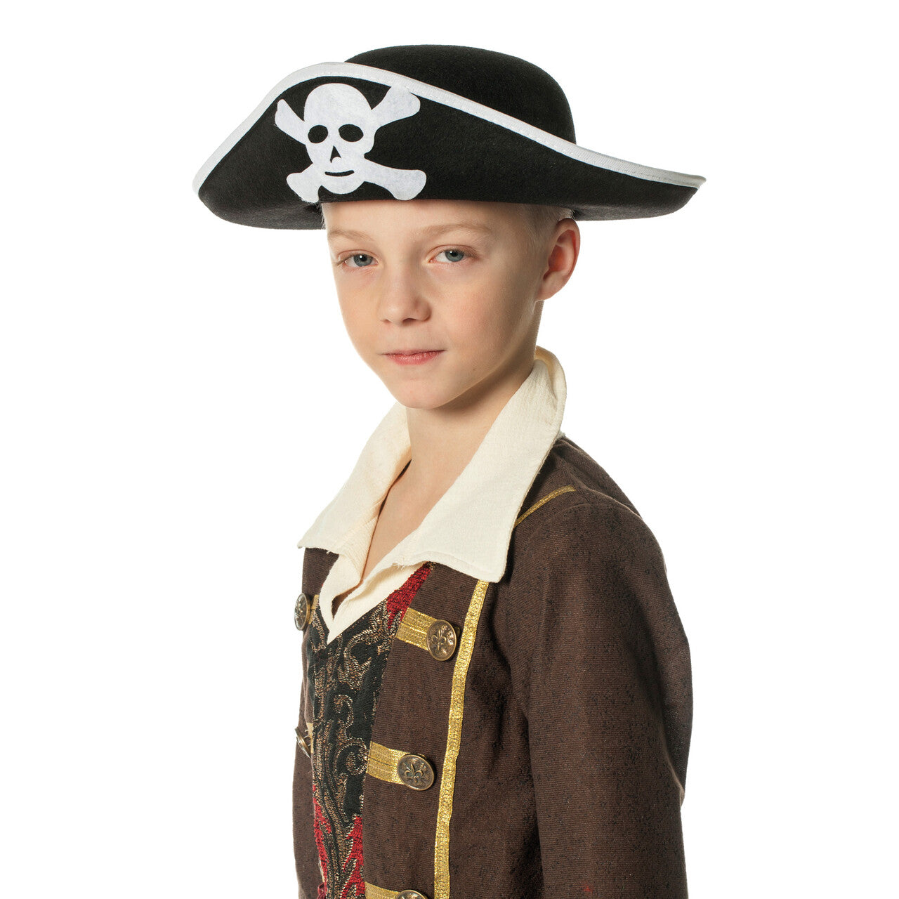 Op deze afbeelding zie je een Accessoires, van het merk Wilbers. Piratenhoed Kind Danger Skully