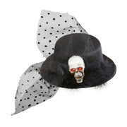 Op deze afbeelding zie je een Accessoires, van het merk Widmann. Mini Hoge Hoed Schedel