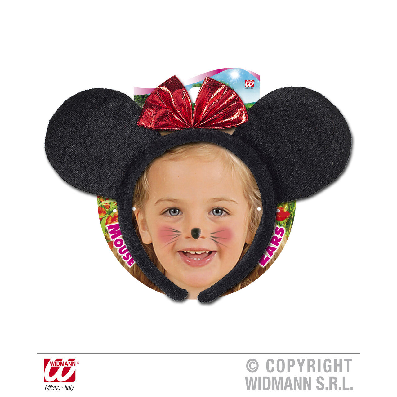 Op deze afbeelding zie je een Accessoires, van het merk Widmann. Haarband Muis Oren