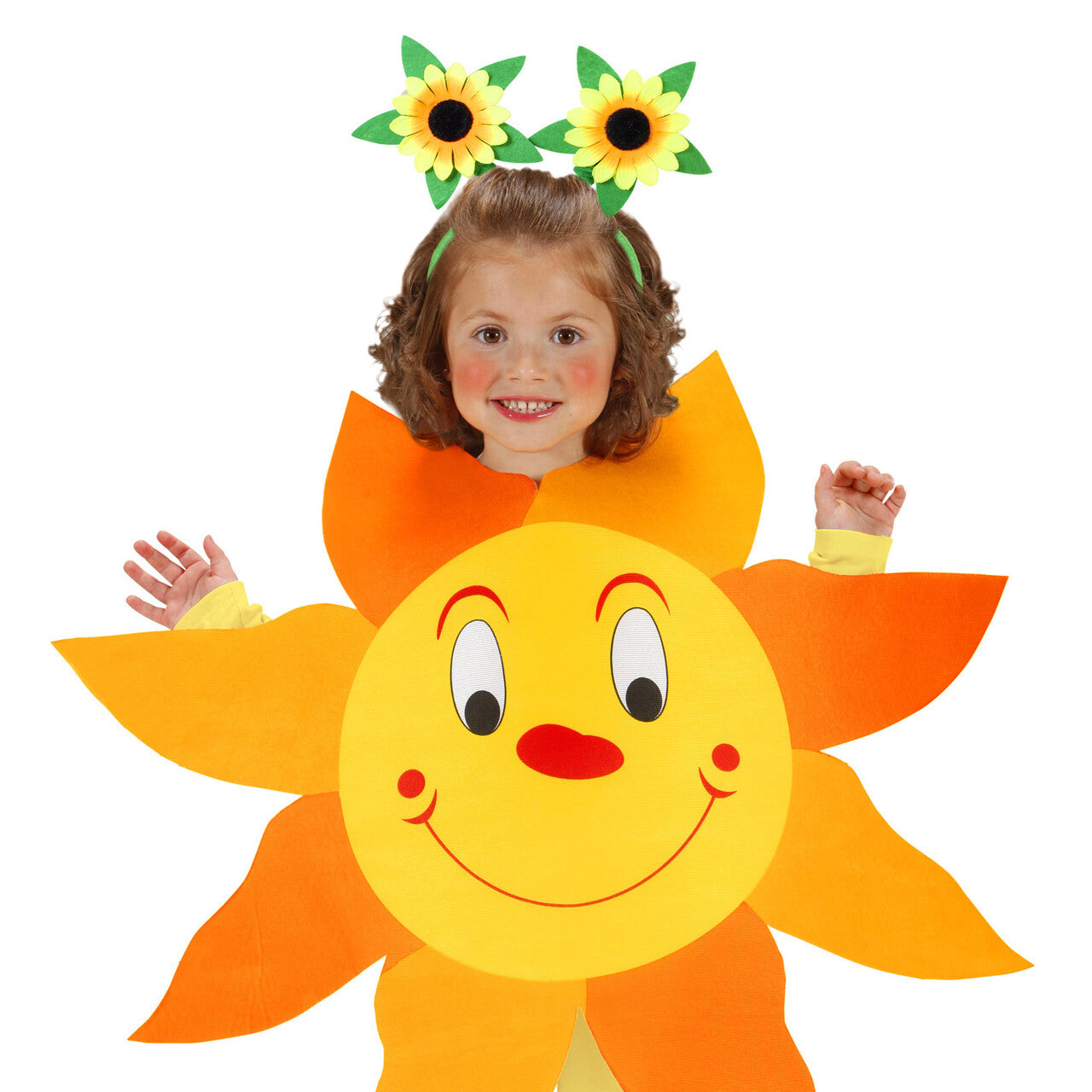 Op deze afbeelding zie je een Accessoires, van het merk Widmann. Hoofdband Zonnebloemen