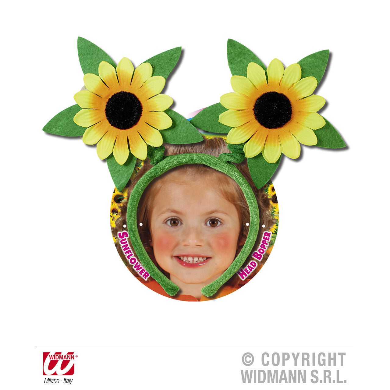 Op deze afbeelding zie je een Accessoires, van het merk Widmann. Hoofdband Zonnebloemen