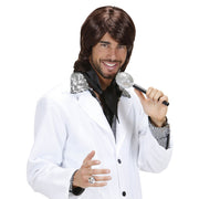 Op deze afbeelding zie je een Accessoires, van het merk Widmann. Pruik 70s Popster Benny