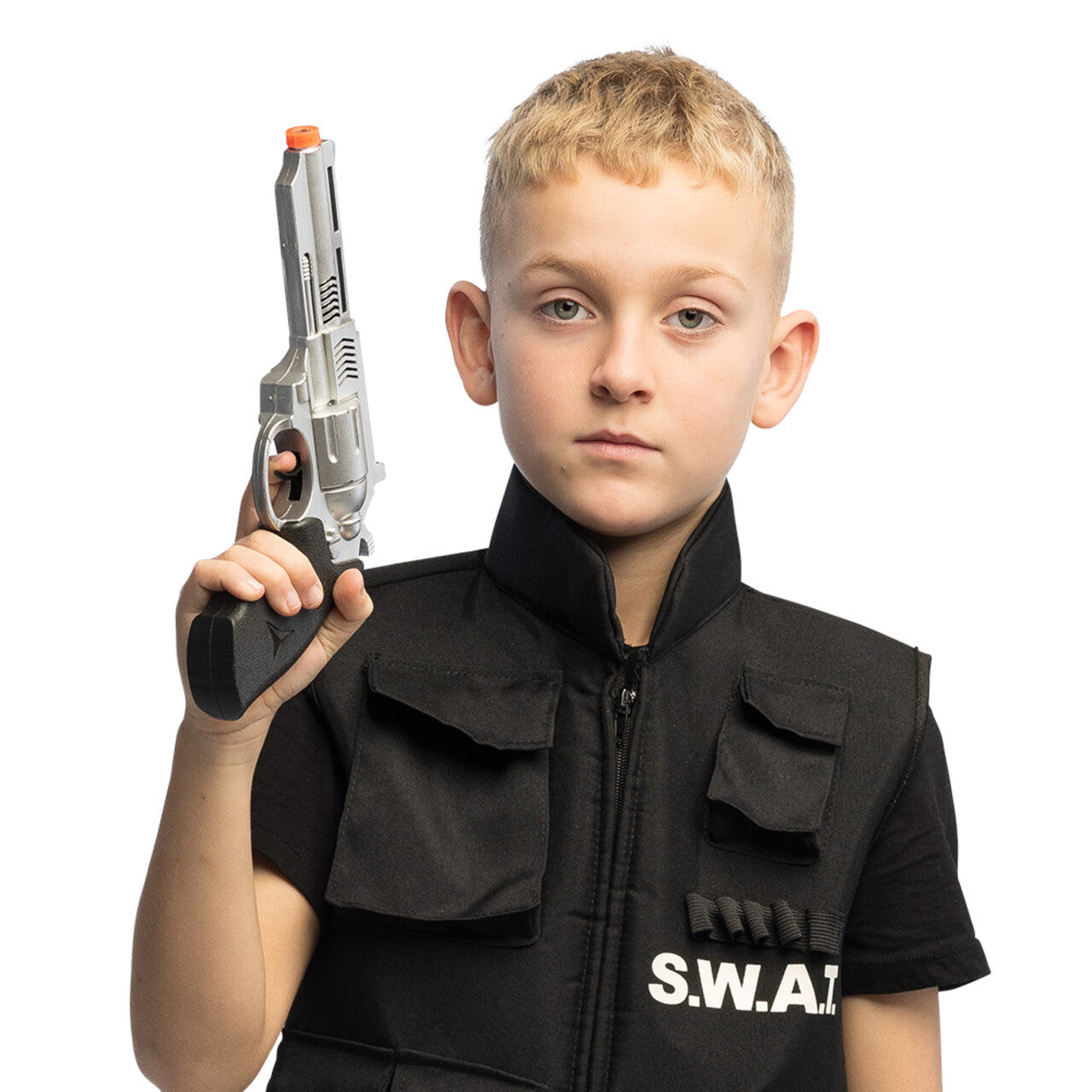 Op deze afbeelding zie je een Accessoires, van het merk Boland. Politie Pistool Fight For Justice