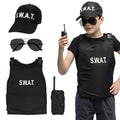 Kindersatz s.w.a.t Officer Kostüm für Kinder