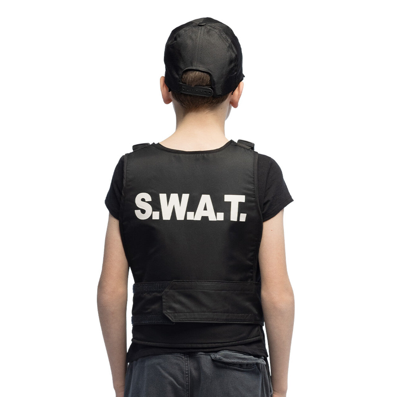 Op deze afbeelding zie je een Kostuums, van het merk Boland. Mini S.w.a.t Agent Set Kind Kostuum