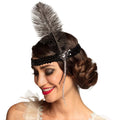 Flapper Stirnband Schwarz