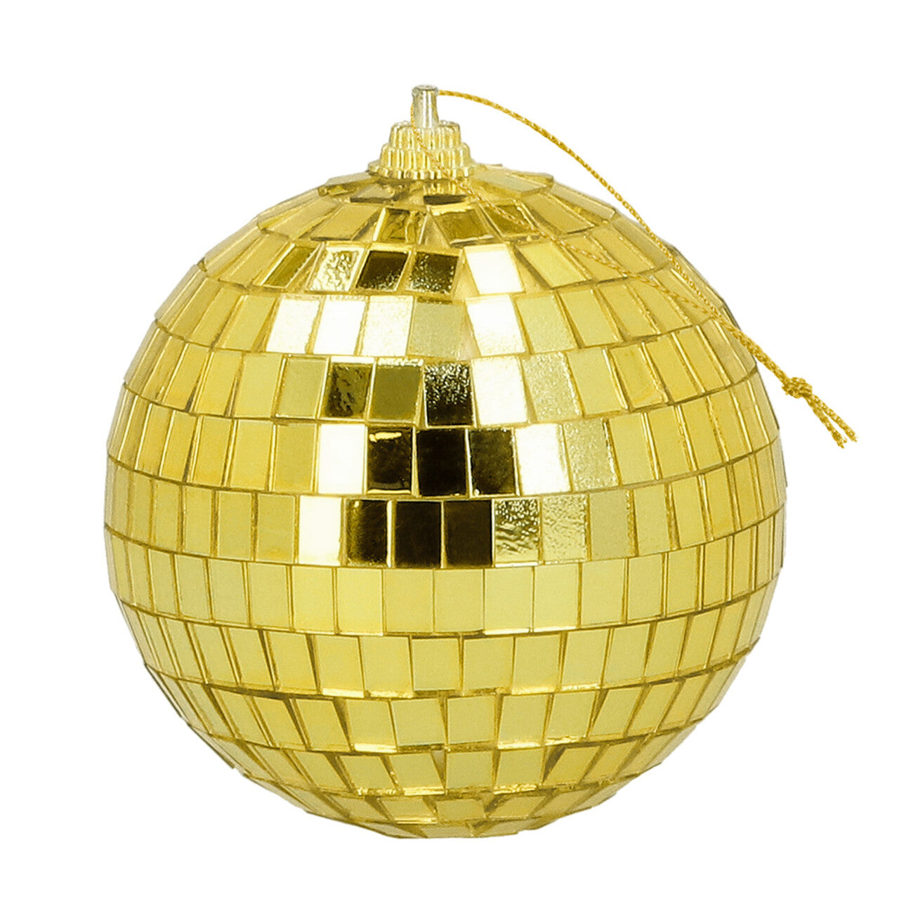 Op deze afbeelding zie je een Decoratie, van het merk Boland. Set 6 Discoballen Goud (Ø 8 Cm)