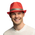 Hoed Fedora Funky Rood