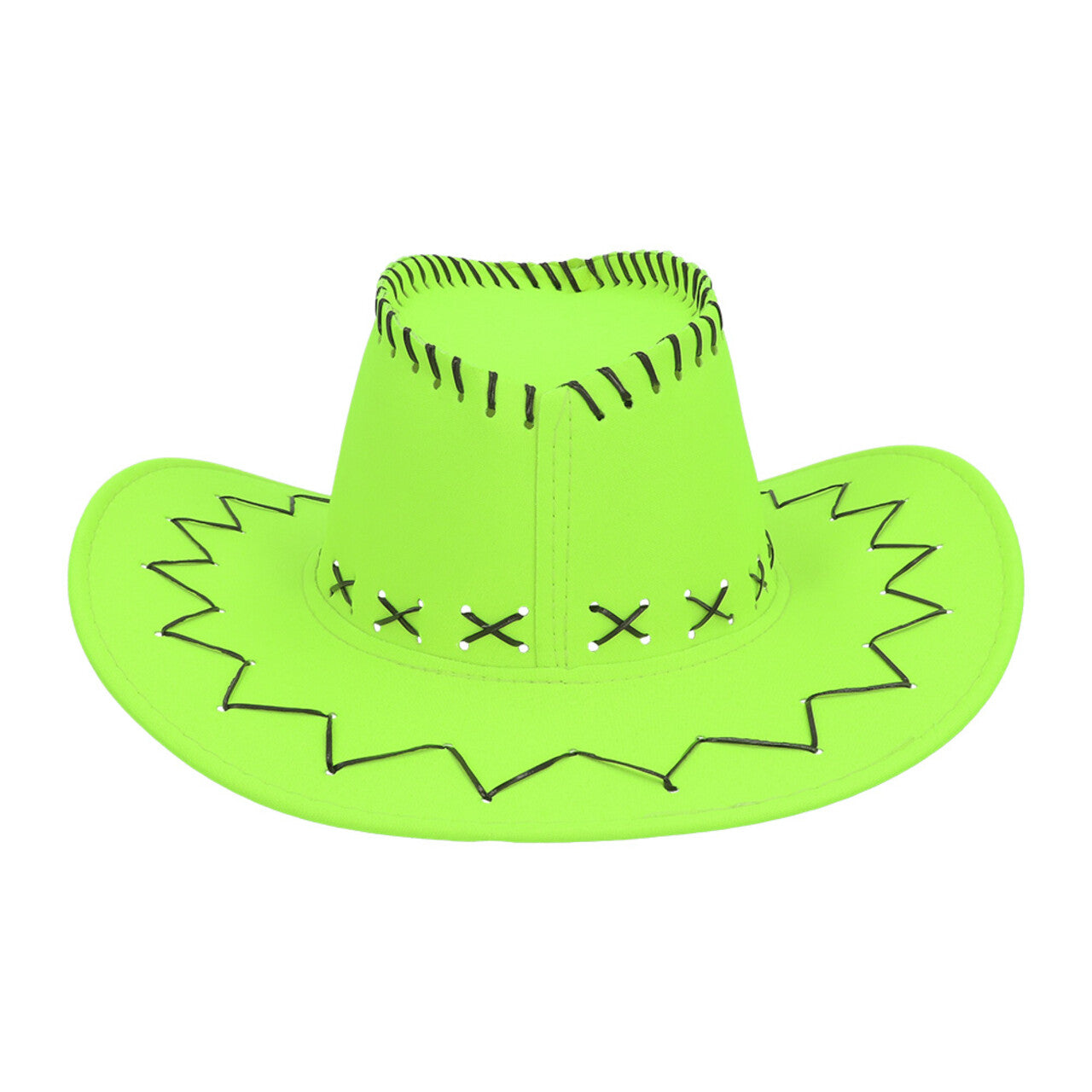 Op deze afbeelding zie je een Accessoires, van het merk Boland. Glowboy Cowboyhoed Neongroen Uv