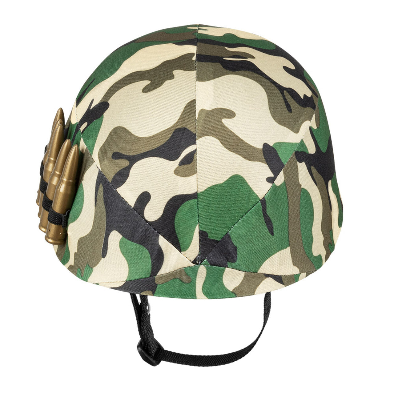 Op deze afbeelding zie je een Accessoires, van het merk Boland. Kinder Camo Helm Militair Met 5 Kogels