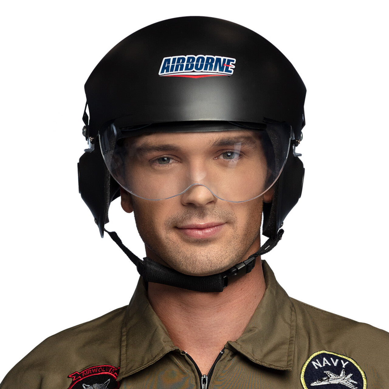 Op deze afbeelding zie je een Accessoires, van het merk Boland. Piloten Helm Tom Airborne
