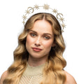 Metallenes Diadem Halo-Krone Calypso