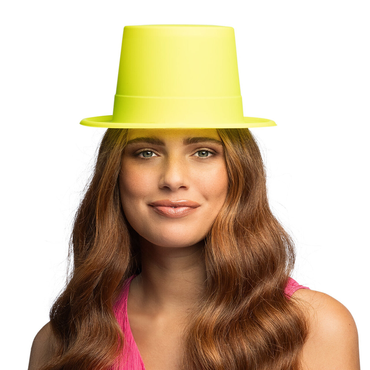 Op deze afbeelding zie je een Accessoires, van het merk Boland. Hoed Show Topper Neon Geel