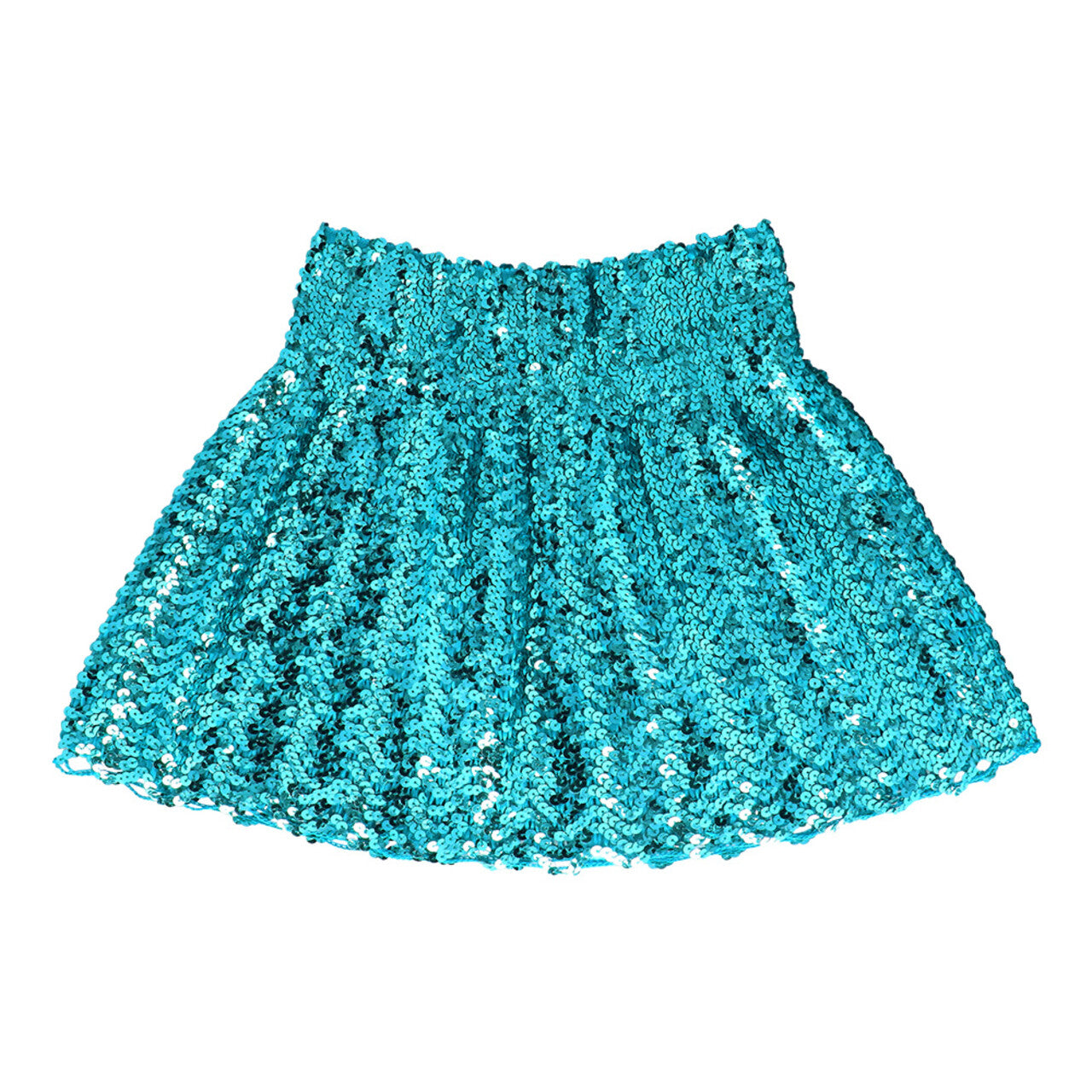 Op deze afbeelding zie je een Kostuums, van het merk Boland. Pailletten Rok Turquoise Party Forever Vrouw