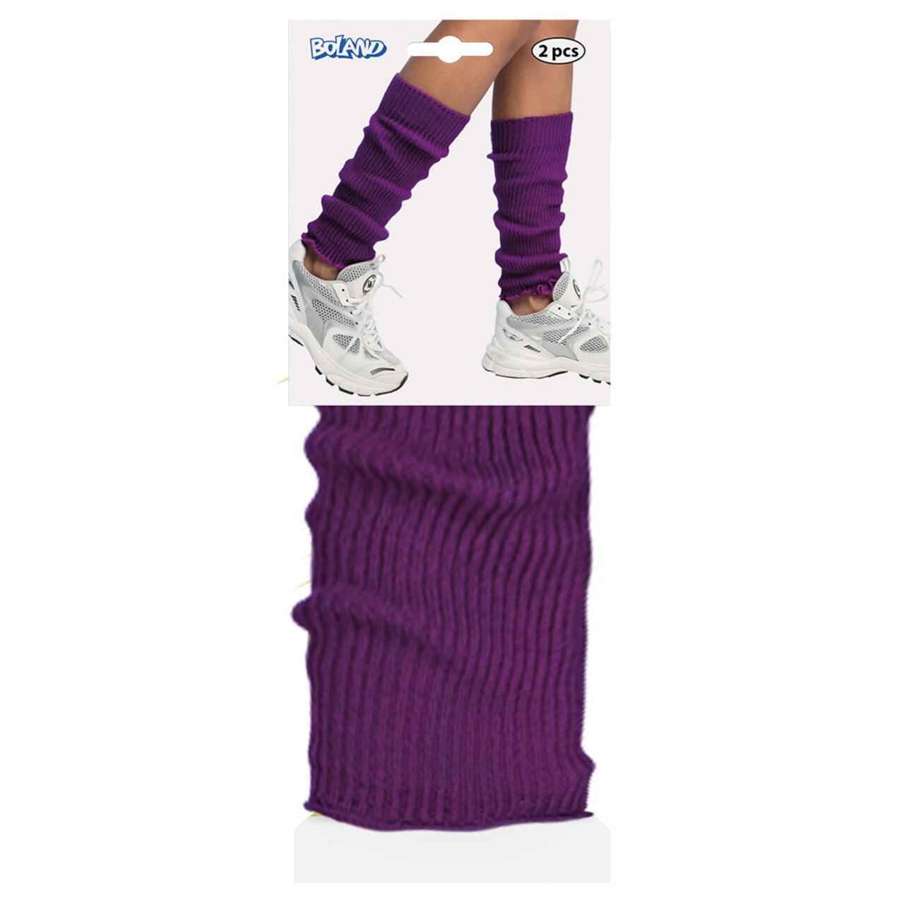 Op deze afbeelding zie je een Accessoires, van het merk Boland. Paar Beenwarmers Basic Paars