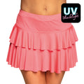 Mini Stufenrock Pink Uv Damen