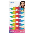6x Magischer Regenbogen Schnurrbart