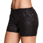 Op deze afbeelding zie je een Kostuums, van het merk Boland. Hotpants Pailetten Zwart Vrouw