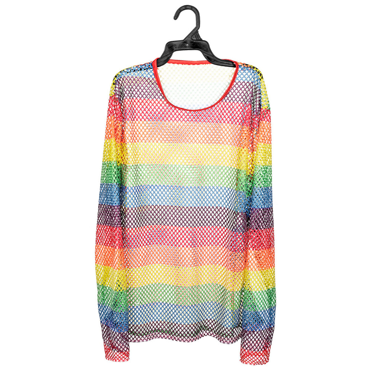 Op deze afbeelding zie je een Kostuums, van het merk Boland. Visnet Shirt Lange Mouwen Regenboog Super 80S Vrouw