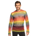 Fischnetz Shirt Regenbogen Herren