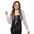 Fischnetz Bolero Weiss Damen