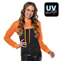 Fischnetz Bolero Neonorange Damen