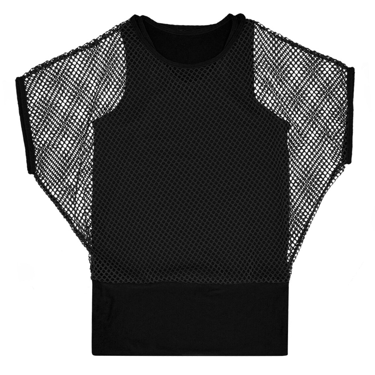 Op deze afbeelding zie je een Kostuums, van het merk Boland. Punk Shirt Visnet Zwart Vrouw