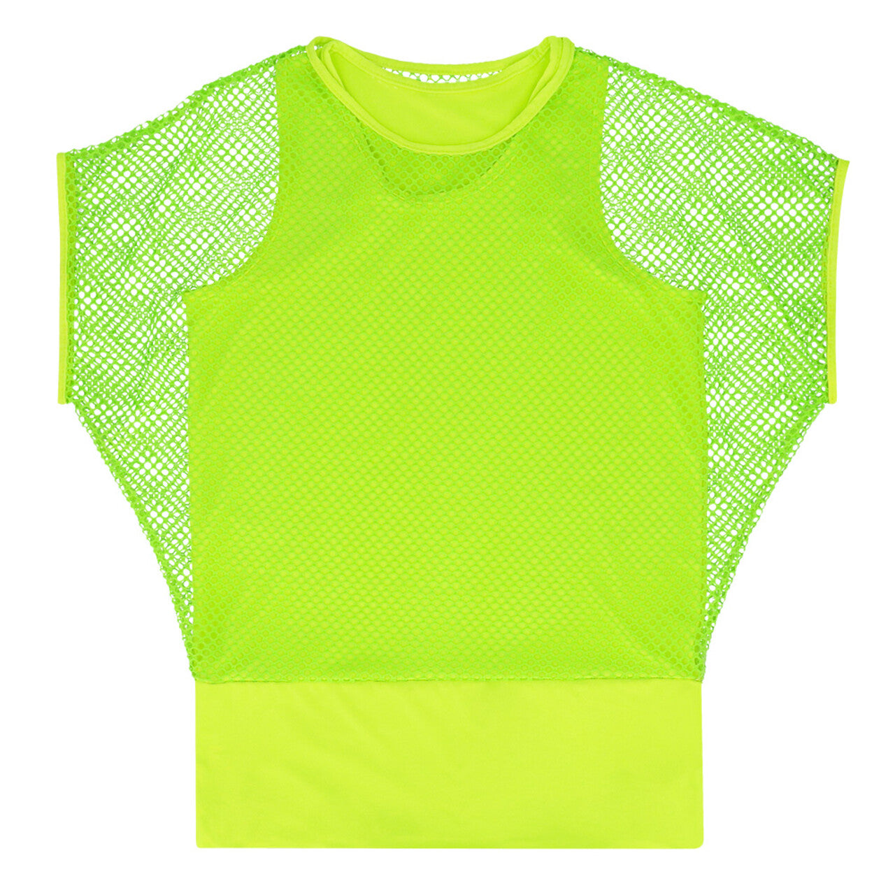 Op deze afbeelding zie je een Kostuums, van het merk Boland. Disco Fun Shirt Visnet Groen Vrouw