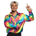 Rüschenbluse Regenbogen Flex Herren