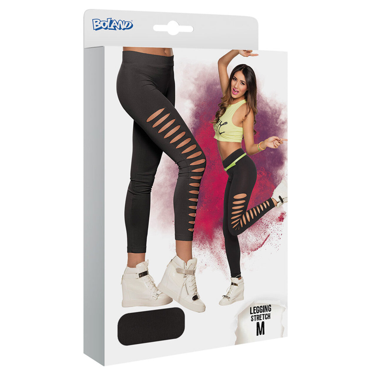 Op deze afbeelding zie je een Kostuums, van het merk Boland. Legging Zwart Gaby Gaps Fitgirl Vrouw